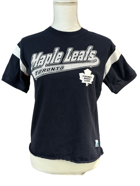 Toronto Maple Leafs Tops - Vtg 90s Toronto Maple Leafs Shirt CGW Canadian Graphics West Size XS/Youth L